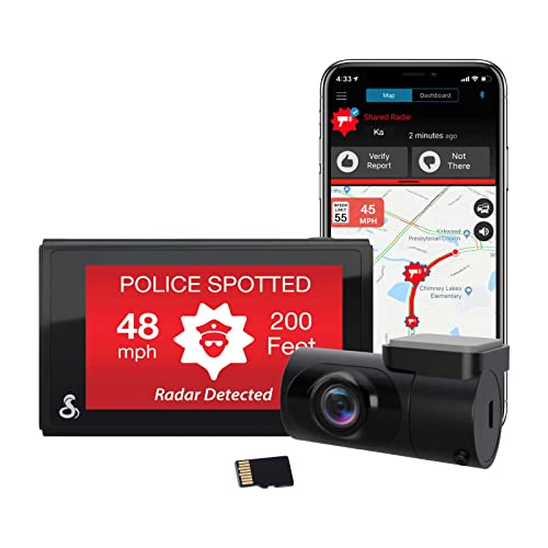 Cobra Smart Dash Cam + Rear Cam (SC 200D) – QHD+ 1600P Resolution, Built-in Wi-Fi & GPS, Voice Commands, Live Police Alerts, Incident Reports, Emergency Mayday, Drive Smarter App, 16GB SD Card Incl.