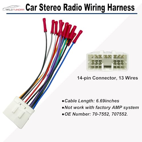 14Pin Radio Wiring Harness for Subaru 1995-2009 Aftermarket Radio Stereo Wire Harness Adapter for Subaru Outback WRX Impreza Forester Legacy Aftermarket Stereo CD Player Power/Speaker Connector - style: 16Pin Harness for Subaru