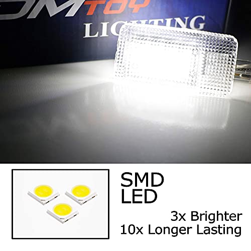 iJDMTOY Super Bright 2W High Power Xenon White Full LED Trunk Cargo Area Light Assembly Compatible With Lexus, Compatible With Toyota, Powered by 20-SMD LED Diodes - style: White
