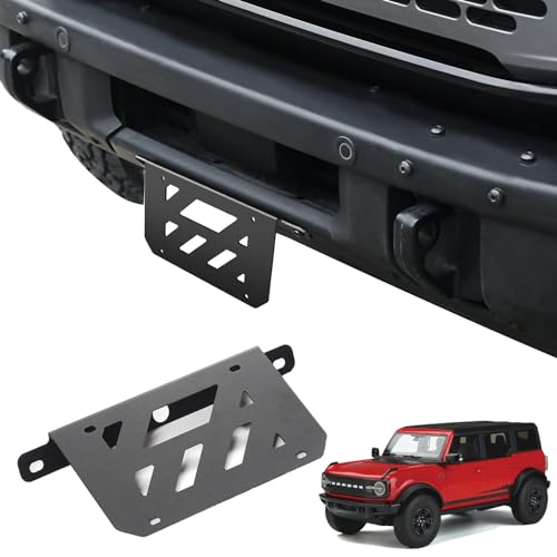 Mabett License Plate Bracket for 2021-2026 Ford Bronco Modular Bumper Only - size: Modular Bumper