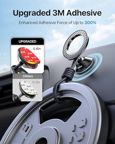 andobil for Magsafe Car Mount Compact Magnetic Phone Holder for Car Dash - style: Dashboard