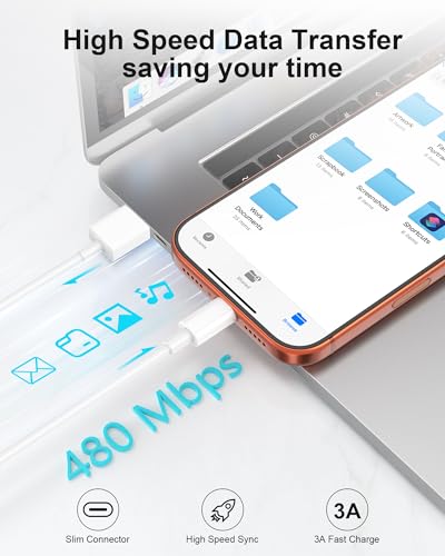 6inch USB A to USB C Fast Charging Cord Short, 3Pack for iPhone 17/ 16/ 15 - size: 0.5 Foot