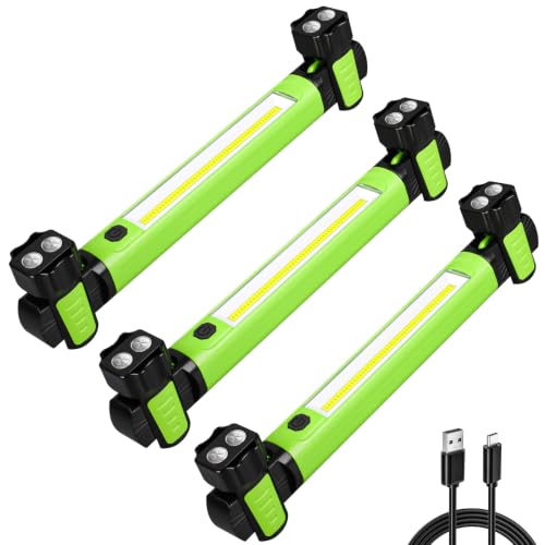 Ropelux Mechanic Work Light Bar with 2500LM 5200mAh Battery, Green 3 Pcs - color: Green