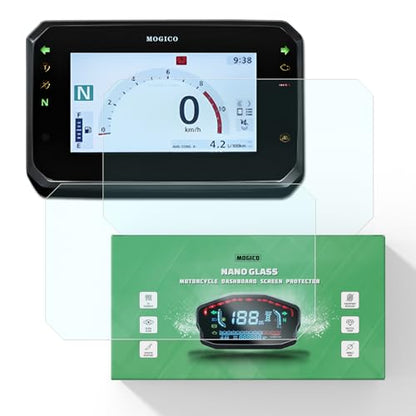 Nano Glass Dashboard Screen Protector for Honda CB500 CB1000 Hornet, CB650R, CBR650R, NX500, 2024+, ADV350, CMX1100 Rebel 1100, Forza 125/350/750, NC750X, XL750, X-ADV 2025+ (2x Ultra Clear)