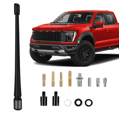 MODIGT 7 Inch Car Antenna Compatible with 2009-2024 Ford F150 Flexible Rubber Radio Truck Antenna Designed for Optimized FM/AM Reception Ford F150 Accessories Black - size: 7INCH, style: 2009-2024 Ford F150