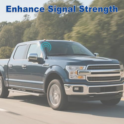 Superbat Universal Car Radio Antenna Roof Mount FM AM Stereo Antenna Replacement Aerial for Vehicle Truck SUV Marine Boat Radio Stereo Head Unit Receiver
