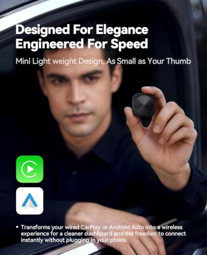 Wireless CarPlay & Android Auto Adapter, Convert Wired to Wireless