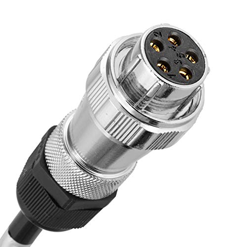 DALLUX Heavy Duty Vehicle Coil Trailer Cable with 2 Channel 4 PIN AV Connector Disconnect Kit for Truck Caravan Motor Home Backup Security Camera Monitor System - size: TC02