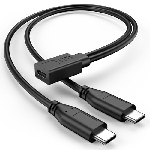 USB C Splitter 1 in 2 Out, USB Type C Splitter, USB C Female to Dual Type C Male Port Power Charging Cable (Only for Charging, Can't Transmit Data) - style: 1 in 2 out