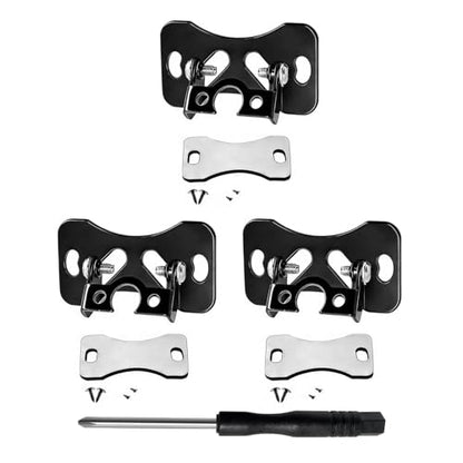 3 PCS Car Rear Camera Mount, Metal Adjustable Backup Camera Bracket, Stable Windshield Dash Cam Camera Replacement Stand for 13mm Screw, Universal for Most Cars (Black)
