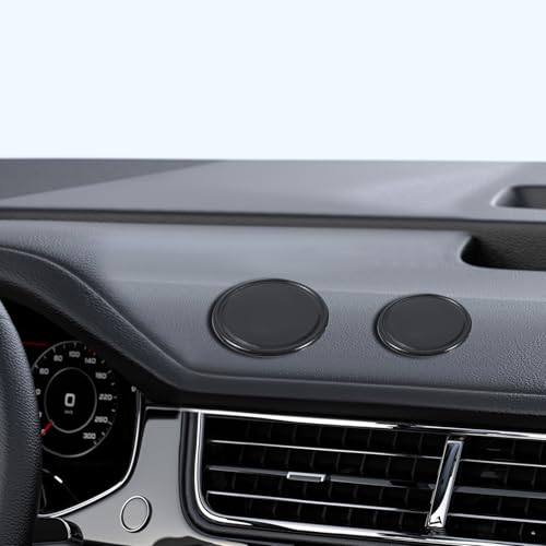 8 Pcs Sticky Gel Pads Reusable Silicone Non Slip Gel Pads Multi Function Removable Dashboard Mat Non Slip Sticky Mat for Car Dashboard Phone, Glass, Mirrors, Keys (White and Black)