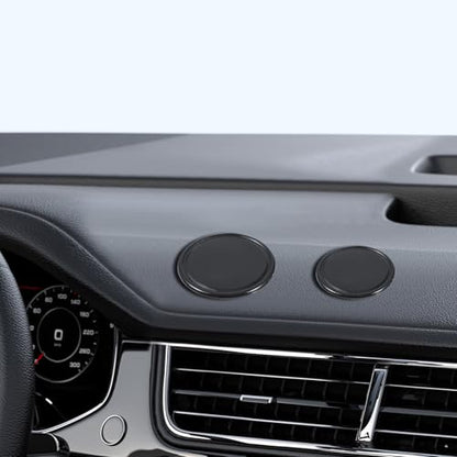 8 Pcs Sticky Gel Pads Reusable Silicone Non Slip Gel Pads Multi Function Removable Dashboard Mat Non Slip Sticky Mat for Car Dashboard Phone, Glass, Mirrors, Keys (White and Black)