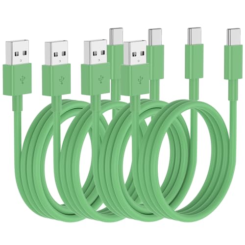 Car Carplay Cable for iPhone 17 16 15 Charger Cord,3/3/6/6FT USB A to USB C Cable for iPhone 17 Pro Max/16 Pro/15 Plus Charger,USB C Car Charger for Apple 17 Air/16 Pro Max/16e/15/iPad Pro-Green - color: Green, size: 3FT+3FT+6FT+6FT