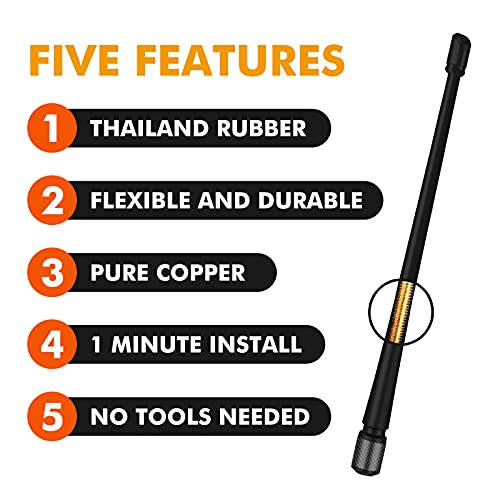 MODIGT 7 Inch Car Antenna Compatible with 1989-2024 Harley Davidson Touring Electra Road Street Glide Trike Ultra Classic CVO Flexible Rubber Radio Motorcycle Antenna Replacement - size: 7INCH, style: 1989-2024 Harley Davidson Touring Electra Road Street