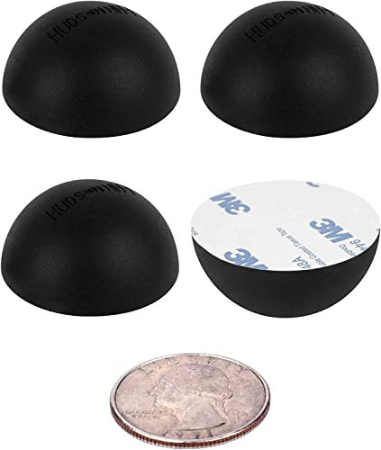 Hudson Hi-Fi Speaker Isolation Feet (4-Pack, 1") – Adhesive Silicone Anti-Vibration Pads for Speakers, Turntables, Subwoofers & Amplifiers, Supports 5-18 lbs Per Pad - size: 1.25"