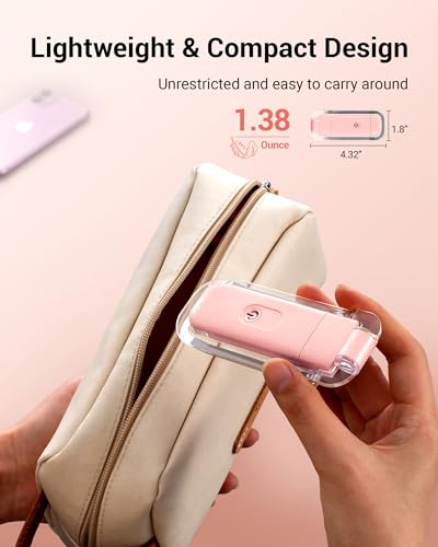 DEWENWILS USB Rechargeable LED Book Light for Reading in Bed (Light Pink) - color: Light Pink
