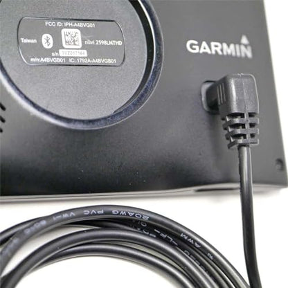 Car Charger Power Cord for Garmin Nuvi GPS, Garmin GPS Power Cord Replacement 5ft Long, Mini USB Charging Cable fit for Nuvi, Dezl, Drive, DriveSmart, DriveAssist, RV, Zumo (Without Traffic)