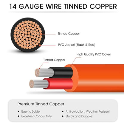 Car Charging Cable 12V/24V to DC 8mm for Jackery Power Station 15FT - size: 15FT