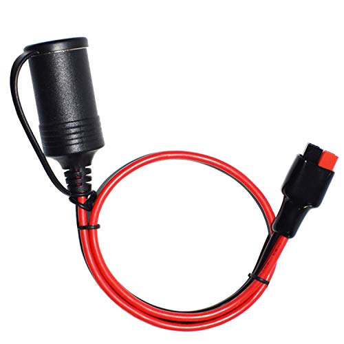 45A Connector to12V Female Cigarette Lighter,12AWG Heavy Duty Cable, Compatible with Anderson Powerpole For Device Transfer/Connection-1.6ft/0.5m