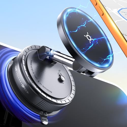 eSamcore Magsafe Car Mount, Vacuum Magnetic Phone Holder for Car