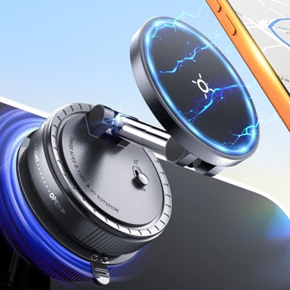 eSamcore Magsafe Car Mount, Vacuum Magnetic Phone Holder for Car