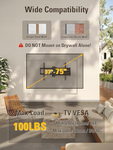Mounting Dream Outdoor TV Mount Weatherproof Gazebo for 37-55-65-75 Inch TV - size: Outdoor Mount, 37"-75" TV