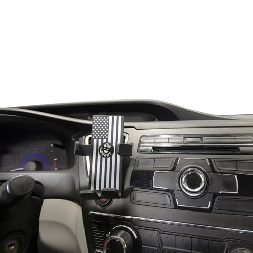 Alpena Hug Buddy Air Vent Universal Car Cell Phone Holder, Adjustable, Mount Compatible with iPhone, Samsung Galaxy, LG, Google, Nexus 5X, and Most Smartphones, American Flag - color: American Flag