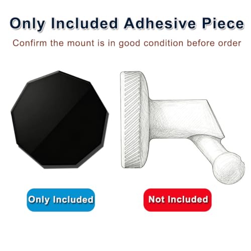 4 Pack Replacement Adhesive Metal Pads for Garmin Low-Profile Magnetic Mount, Heat-Resistant Windshield Sticky Pads Fit for Garmin Dash Cam 45 46 47 55 56 57 65W 66W 67W Tandem Speak Plus (4)