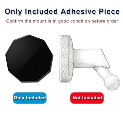 4 Pack Replacement Adhesive Metal Pads for Garmin Low-Profile Magnetic Mount, Heat-Resistant Windshield Sticky Pads Fit for Garmin Dash Cam 45 46 47 55 56 57 65W 66W 67W Tandem Speak Plus (4)
