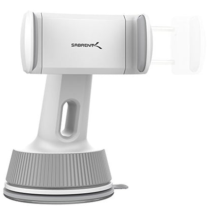 Sabrent Universal Car Window/Dash Mount Holder for Most Smartphones Devices [White] (CM-SPHW)