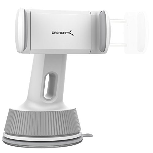 Sabrent Universal Car Window/Dash Mount Holder for Most Smartphones Devices [White] (CM-SPHW)