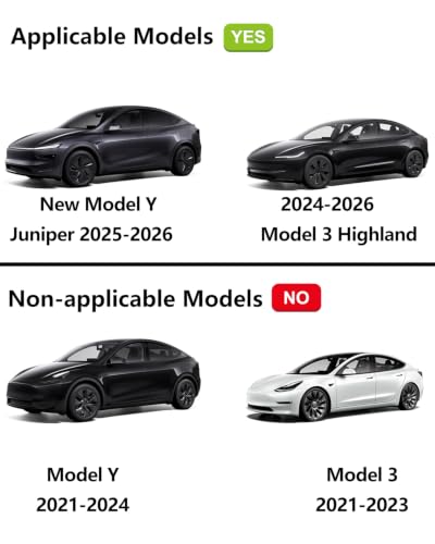 Car USB Hub for Tesla Center Console with Fast Charging Retractable Cables - for Model Y Juniper 2025-2026 & Model 3 Highland 2024-2026 Phone Charger Docking Station Accessories