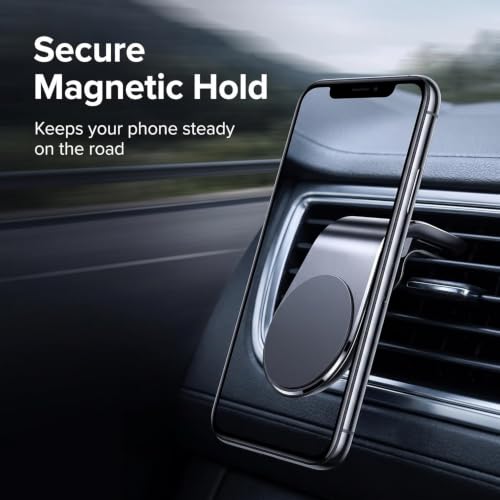 2Pcs Black Universal Phone Holder Clip Car Air Vent Magnetic Mount Holder Bracket for GPS Suporte Celular Car Phone, Vent Clip Phone Holder,Cell Phone Automobile Cradles