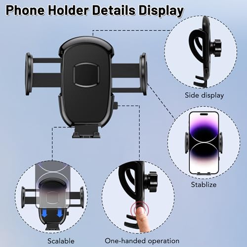 Car Phone Holder Fits for Dodge RAM 1500 2500 3500 2019-2024(Only for Vertical Navigation Screen),Perfectly adapted to The air Vent Mount, 360° Adjustable, Easy to Install for All Smartphones - size: RAM 1500 2500 3500 2019-2024