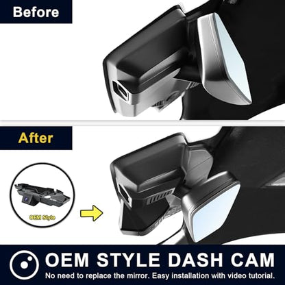 Mangoal Front 4K & Rear 1080p Dash Cam for Ford Mustang Gen7 2024-2026 - style: Model C Ford-Mustang- Front 4k & Rear 1080p