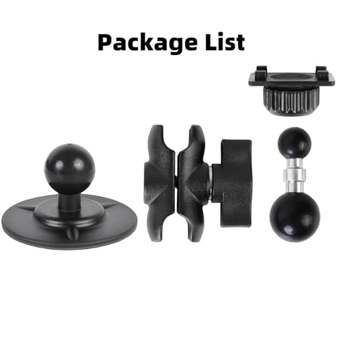 Flexible Adhesive Car Mount for Portable CarPlay Screens, Dual 360° Rotating Ball Joints Adjustable CarPlay Holder for Truck Dashboard, Compatible with 7"–12" CarPlay Screen - style: Short