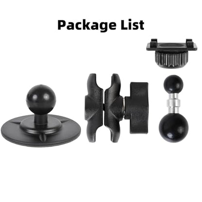 Flexible Adhesive Car Mount for Portable CarPlay Screens, Dual 360° Rotating Ball Joints Adjustable CarPlay Holder for Truck Dashboard, Compatible with 7"–12" CarPlay Screen - style: Short