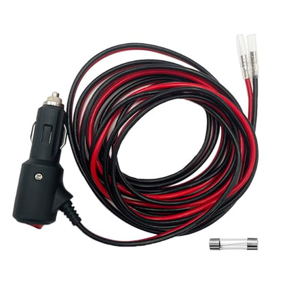 Cigarette Lighter Plug Adapter With Switch On Off 12FT Heavy Duty 12V Cigarette Lighter Plug Replacement With Leads & LED, 12V Male Cigarette Lighter Plug Adapter 16AWG For Car Truck Motorcycle - size: 12FT