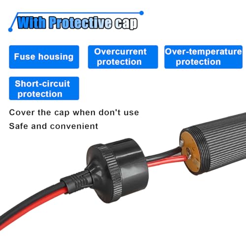 12 Inch Cigarette Lighter Extension Cord, 12V Car Battery Clamp-on Extension Charge Cable, Battery Alligator Clip to Female Cigarette Lighter Socket, Cigarette Splitter Plug Extension Socket - size: 1PC
