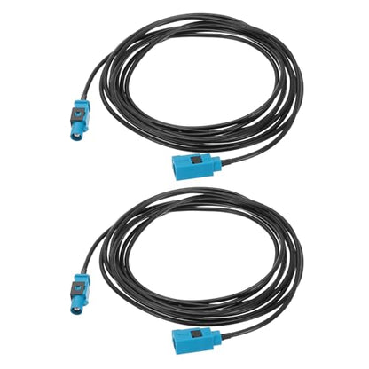 uxcell 2Pcs Antenna Extension Cable, 9.8ft/3meter Longer Fakra-Z Male to Fakra-Z Female RF Coax Cable for Car Stereo Head Unit GPS Navigation FM AM Radio RG174 - size: 9.8ft/3.0m