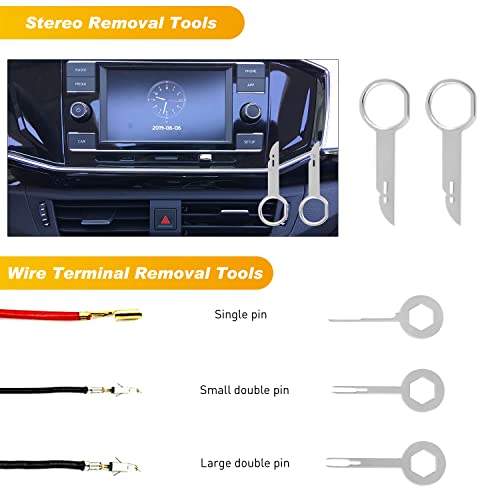 Nilight 19Pcs Auto Trim Removal Tool Set - color: Red, size: 19Pcs