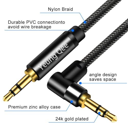 3.5mm Aux Cable 12ft, 3.5mm Male to Male Stereo Audio Cable Audio Auxiliary Cord for Headphones, Car, Laptops,Android Smart Phones& More (12ft/4m) - size: 12 ft (4 m)