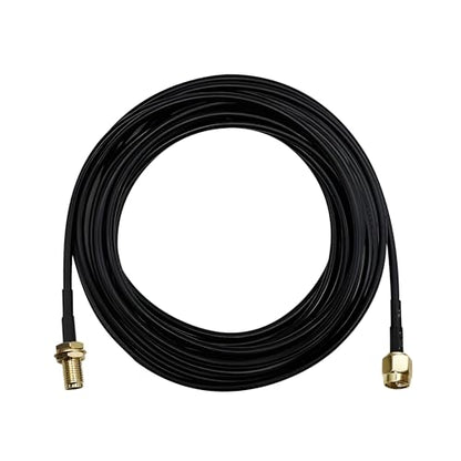 SMA Extension Cable 10ft, SMA Male to Female Low Loss RG174 Coaxial Cable Extender for SDR, Wireless Security Camera, Network System, GPS LTE 4G 5G WiFi Radio Antennas - size: 10FT