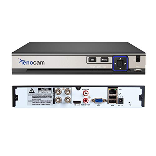 4CH 5M-N/1080N Full High Definition Hybrid for AHD/TVI/CVI/Analog/IP DVR H.265 CCTV Video Recorder P2P Remote Phone Monitoring for Home Security Surveillance System Camera (NO HDD)… - color: 4CH-5MP-N