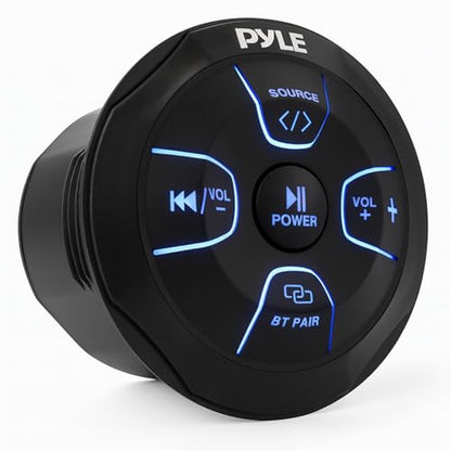 Pyle Amplified Wireless BT Audio Controller - 300 Watt Waterproof Rated Marine Receiver Remote Control for Car, Truck, Boat, 4x4, PowerSport Vehicles, Full Range Stereo Sound Reproduction -PLMRBT20