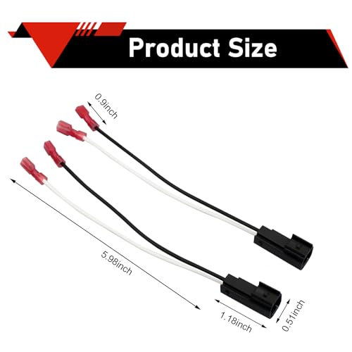 4PCS Speaker Harness Adapter Connector, 72-5600 Car Front Rear Door Speakers Adaptor Plug, Compatible with Ford F150 F250, Escape, Mustang, Lincoln, Mercury, Mazda
