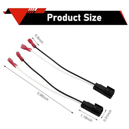 4PCS Speaker Harness Adapter Connector, 72-5600 Car Front Rear Door Speakers Adaptor Plug, Compatible with Ford F150 F250, Escape, Mustang, Lincoln, Mercury, Mazda