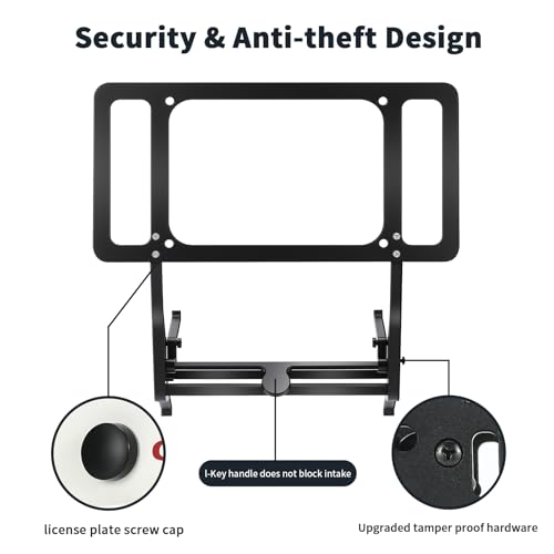 2026 Performance Model 3 Front License Plate Holder - No Block Camera Visibility, Bumper Paint-Safe, No Drill License Plate Mounting Kit with Anti-Theft Features - size: 2026 Performance Model 3