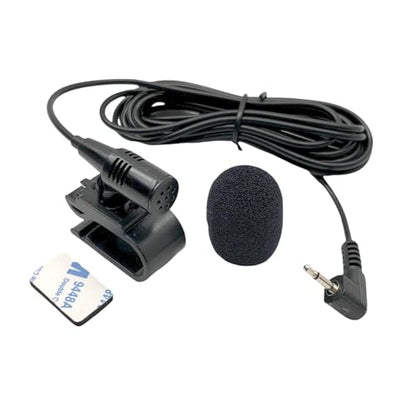 3.5mm Microphone Compatible Replacement for Alpine CDA CDE ILX INE INA UTE X-Series Car Stereo Receiver - Clip-On Dash Mic for Bluetooth Voice Control and Clear Call Audio with 9FT Cable