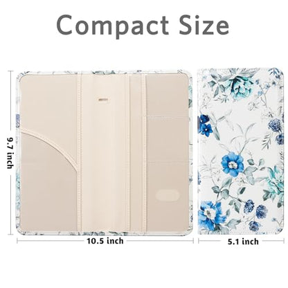 CoBak Car Registration and Insurance Holder - color: L-Indigo Floral Harmony